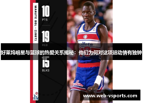 好莱坞明星与篮球的热爱关系揭秘：他们为何对这项运动情有独钟